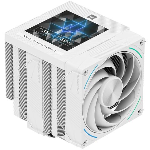 Thermalright Phantom Spirit 120 Digital EVO CPU Air Cooler,7 Heat Pipes CPU Cooler,Dual 120mm PWM Fans,Magnetic Attraction-Digital Screen Top Cover,for AM4/AM5/LGA1700/1851/1150/1151/1200,PC Cooling in Saudi Arabia