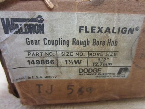 Dodge 149866 Gear Coupling Rough Bore Hub - Bore: 1/2" in Saudi Arabia