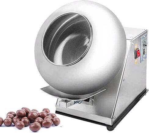 Automatic Candy Enrobing Machine, Tablet Coating Machine with Constant Temperature Heating, Electric Pill Polishing Machine for Pharmaceutical and Food Industries in Saudi Arabia