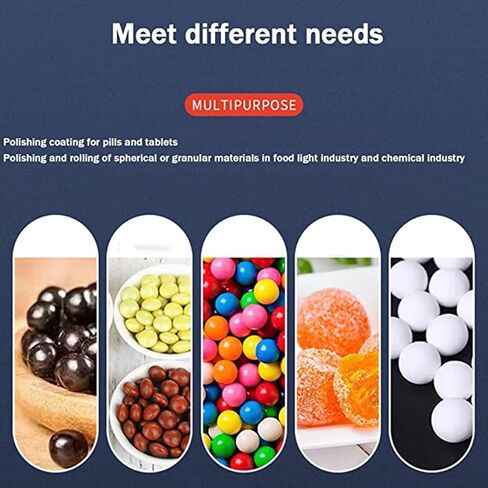 Automatic Candy Enrobing Machine, Tablet Coating Machine with Constant Temperature Heating, Electric Pill Polishing Machine for Pharmaceutical and Food Industries in Saudi Arabia