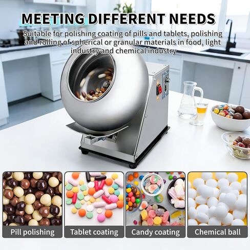 Electric Candy Polishing Machine, Commercial Chocolate Coating Machine with Adjustable Operation and Drying Function in Saudi Arabia