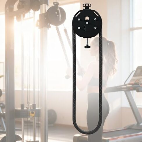 Pulley Rope Puller, Adjustable 5-30kg Resistance, Endless Rope System for Home Gym, Strength and Endurance Training, Cable Machine in Saudi Arabia