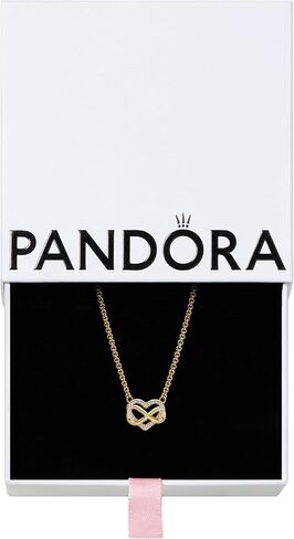 PANDORA Sparkling Infinity Heart Collier Necklace - With Gift Box - 50 cm in Saudi Arabia
