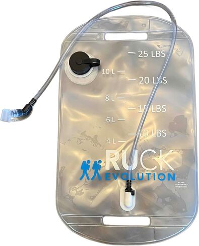 حقيبة وزن الماء HydroRuck Pro للركض، بسعة 25 رطلاً، مع أنبوب ترطيب وحشوة واسعة الفم in Saudi Arabia