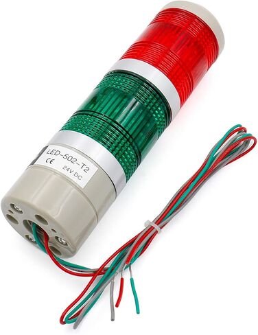 Baomain Industrial Warning Signal Tower Lamp LTA-502T DC 24V 3 Wires Red Green Continuous Light in Kuwait
