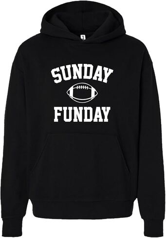 Tees & Tails Sunday Funday Hooded Sweatshirt and Crewneck |Family Matching |Baby, Kids & Adult Sizes|9 in Saudi Arabia