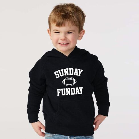 Tees & Tails Sunday Funday Hooded Sweatshirt and Crewneck |Family Matching |Baby, Kids & Adult Sizes|9 in Saudi Arabia