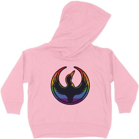 TeesAndTankYou Rainbow Rebel Loon Kids Hoodie Sweatshirt Toddler in Saudi Arabia