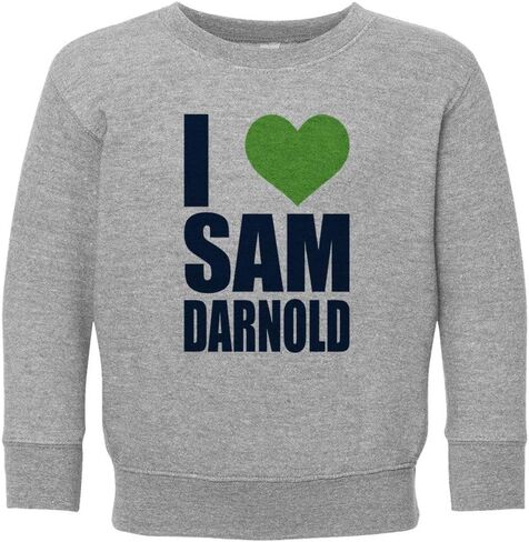 سويت شيرت للأطفال الصغار من TeesAndTankYou I Heart Sam Darnold in Saudi Arabia