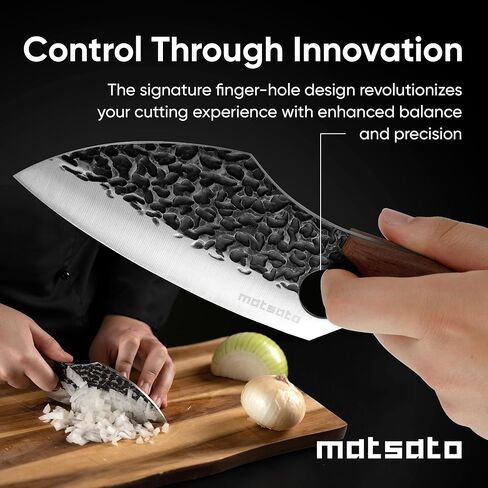 سكين الشيف ماتساتو، سكين الطهاة الفولاذي الياباني للمطبخ، سكاكين طهي اللحوم والخضروات وتقطيع سكاكين الطهاة، كوتشيلوس دي كوسينا - هدايا المطبخ، للنساء، هدايا الأب لعيد الميلاد بشفرة 4.53 بوصة in Kuwait