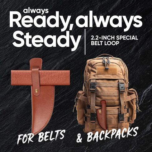 سكين ماتساتو للطهاة مع غمد جلدي فاخر - سكين مطبخ ياباني من الفولاذ للمنزل والطهي، مجموعة هدايا عيد الميلاد للرجال والنساء، هدية مطبخ للطهاة in Kuwait