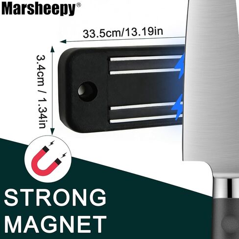 شرائط سكين مغناطيسية (طول 13 بوصة)، حامل سكاكين مغناطيسي للجدار/الثلاجة، شريط سكاكين مغناطيسي مع وظائف متعددة الأغراض كحامل سكاكين، شريط سكين، منظم أدوات مغناطيسي in Kuwait