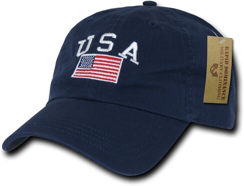 Rapiddominance Relaxed Graphic Cap, USA Flag, Red in Saudi Arabia