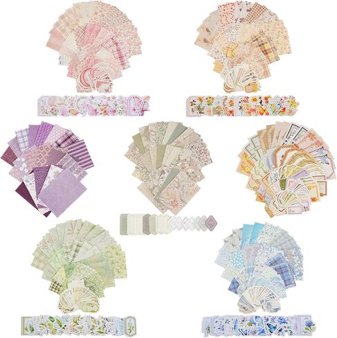 242pcs Christmas Scrapbook Paper & Stickers Scrapbook Supplies Vintage Holiday Scrapbooking Kit Assorted Sticker and Paper for Card Making Xmas DIY Jounaling Materials Christmas Craft Gifts for Women in Kuwait