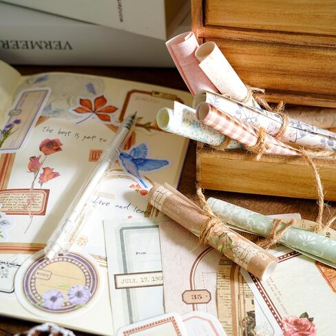 242pcs Christmas Scrapbook Paper & Stickers Scrapbook Supplies Vintage Holiday Scrapbooking Kit Assorted Sticker and Paper for Card Making Xmas DIY Jounaling Materials Christmas Craft Gifts for Women in Kuwait