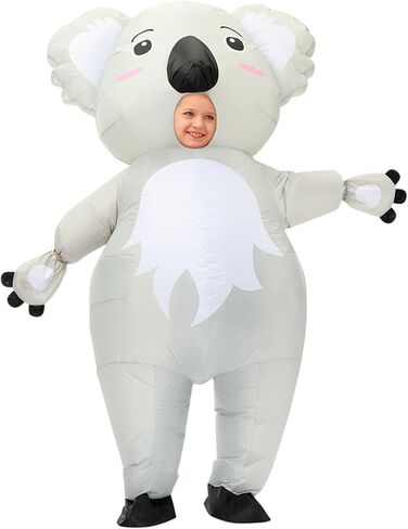 Inflatable Koala Costume for Kids Blow up Animal Costume Fancy Dress Costume Cosplay Party Christmas Halloween Costume Unisex Costume in Kuwait