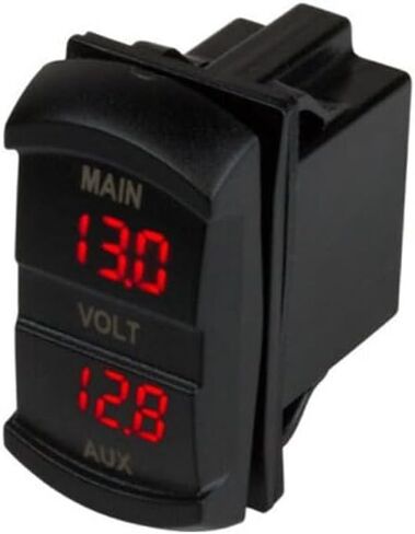Sea-Dog Dual Volt Meter Rock Switch 10V-48VDC in Saudi Arabia