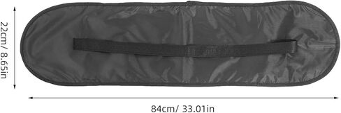مجموعة حقائب كتف على ظهر لوح التزلج مكونة من 4 قطع مع أشرطة قابلة للتعديل للوحات التزلج المزدوجة، وحقيبة حمل لوح التزلج مقاس 80 سم للرياضات الخارجية والسفر، باللون الأسود in Kuwait