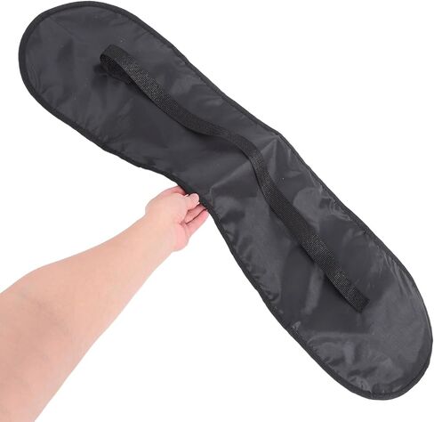 مجموعة حقائب كتف على ظهر لوح التزلج مكونة من 4 قطع مع أشرطة قابلة للتعديل للوحات التزلج المزدوجة، وحقيبة حمل لوح التزلج مقاس 80 سم للرياضات الخارجية والسفر، باللون الأسود in Kuwait