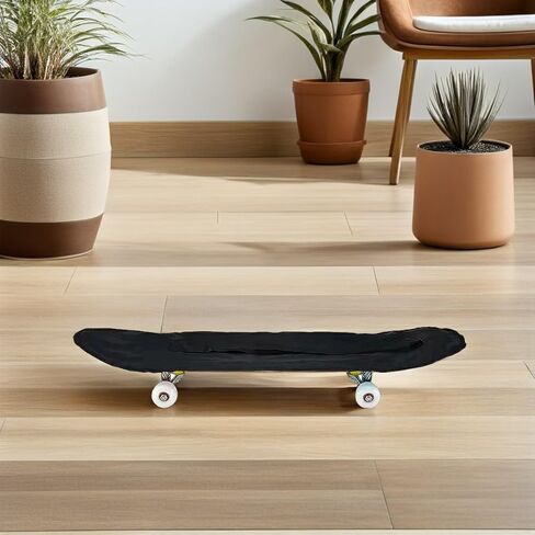 مجموعة حقائب كتف على ظهر لوح التزلج مكونة من 4 قطع مع أشرطة قابلة للتعديل للوحات التزلج المزدوجة، وحقيبة حمل لوح التزلج مقاس 80 سم للرياضات الخارجية والسفر، باللون الأسود in Kuwait