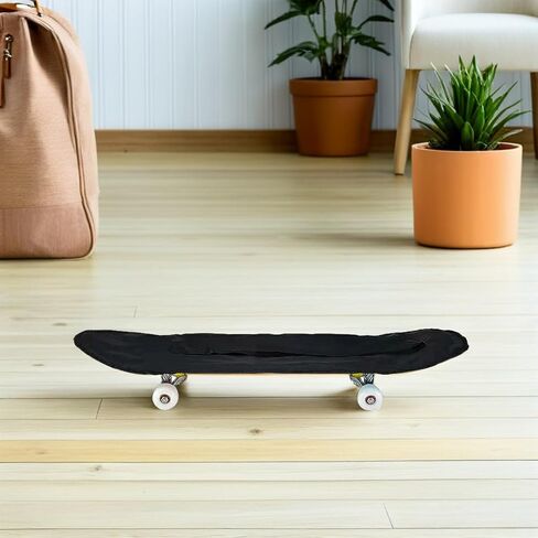 مجموعة حقائب كتف على ظهر لوح التزلج مكونة من 4 قطع مع أشرطة قابلة للتعديل للوحات التزلج المزدوجة، وحقيبة حمل لوح التزلج مقاس 80 سم للرياضات الخارجية والسفر، باللون الأسود in Kuwait