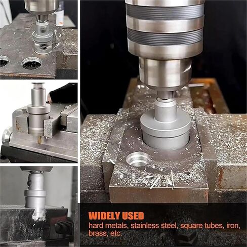 مجموعة منشار ثقب الكربيد للمعادن الصلبة 16 قطعة 16-57 مللي متر مجموعة قطع الفتحات لقطع الفولاذ المقاوم للصدأ الحديد والنحاس in Kuwait