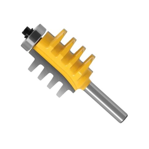 1piece Rail Stile Finger Joint Milling Cutter, Glue Router Bit Cone Tenon Cutter for Wood Carving Power Tools(6mm) in Saudi Arabia
