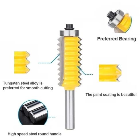 1 قطعة 8x41 مللي متر عرقوب راوتر بت إصبع مشترك الغراء مطحنة القاطع ، V شكل مخروط Tenoning بت للخشب أثار لوحة in Kuwait