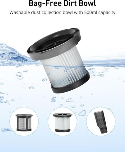 Handheld Vacuum Cordless, 24KPA Powerful Car Vacuum, Rechargeable, Charging Dock, Ergonomic Handle, 2-in-1 Crevice Tool, 1.8lb Portable Vacuum Cleaner with 2-Speed for Car, Home in Kuwait