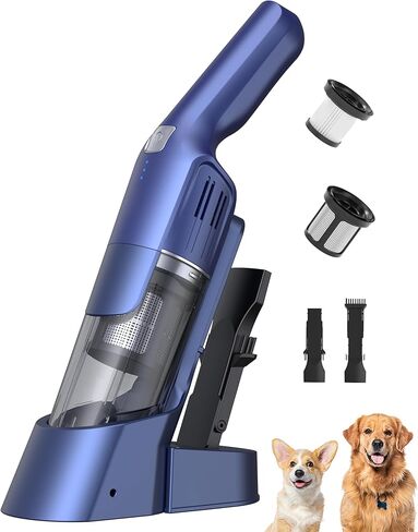 Handheld Vacuum Cordless, 24KPA Powerful Car Vacuum, Rechargeable, Charging Dock, Ergonomic Handle, 2-in-1 Crevice Tool, 1.8lb Portable Vacuum Cleaner with 2-Speed for Car, Home in Saudi Arabia