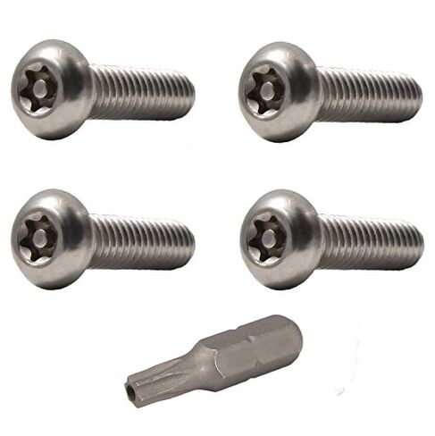 مسامير آلة الأمان Fastenere Torx - 6-32 × 1-1/2 بوصة (25 حزمة) من الفولاذ المقاوم للصدأ، مقاومة للتلاعب، براغي رأس زر، برغي مسمار لمستوى أعلى من الأمان ومنع السرقة in Saudi Arabia