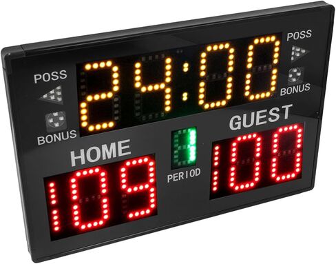 11 Digits LED Electronic Scoreboard High Brightness Portable Tabletop Score Keeper with Remote Control for Basketball Volleyball Wrestling Indoor Sports Games in Kuwait