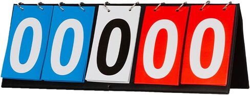 لوحة النتائج على الطاولة زعنفة 4/5/6 أرقام لوحة النتائج الرياضية خفيفة الوزن لحفظ النتائج للكرة الطائرة وكرة السلة والكليات - 5 أرقام in Kuwait