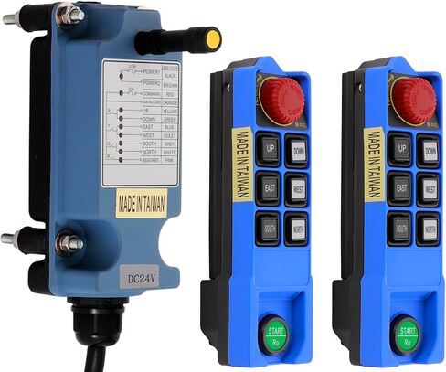 رافعة التحكم عن بعد اللاسلكية الصناعية 6 قناة زر تحكم لرافعة متنقلة علوية 2 أجهزة الإرسال 110 فولت استقبال in Kuwait