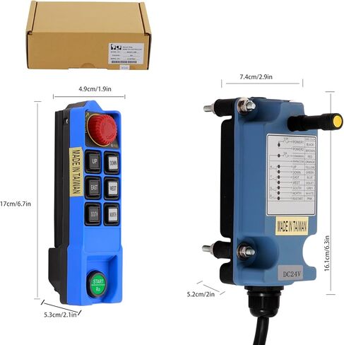 رافعة التحكم عن بعد اللاسلكية الصناعية 6 قناة زر تحكم لرافعة متنقلة علوية 2 أجهزة الإرسال 110 فولت استقبال in Kuwait