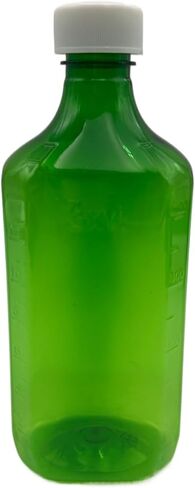 Sandhill Tools Graduated Oval Green RX 16 oz Bottles with Child-Resistant Caps – Plastic Prescription Bottles - 6 Pack in Saudi Arabia