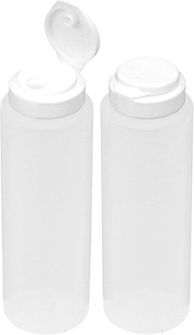 Poly Farm Bottle, Cylinder, 8 oz, with 38mm Flip Top Cap and Seal, LDPE (2) in Saudi Arabia