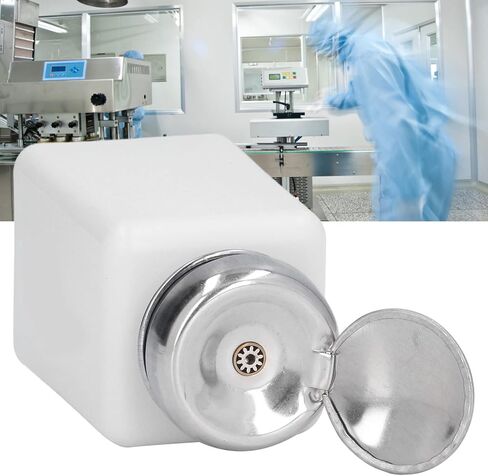 200ML ESD Safe Antistatic Square Solvent Dispenser with Stainless Steel Lid, Press Type, Compact Size for Acetone IPA Solvent Oil Dispensing (White) in Saudi Arabia