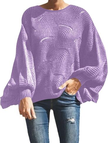 Women's Casual Turtleneck Sweaters Cable Knit Oversized Fall Long Sleeve Loose Fit Pullover Tops Fall Winter Clothes in Saudi Arabia