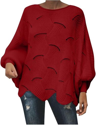 Women's Casual Turtleneck Sweaters Cable Knit Oversized Fall Long Sleeve Loose Fit Pullover Tops Fall Winter Clothes in Saudi Arabia