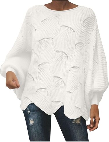 Women's Casual Turtleneck Sweaters Cable Knit Oversized Fall Long Sleeve Loose Fit Pullover Tops Fall Winter Clothes in Saudi Arabia