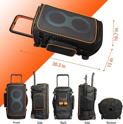 غطاء JBL PartyBox 520، حقيبة حمل مكبر صوت متوافقة مع JBL PartyBox 520 (2025)، حقيبة حمل مكبر صوت محمولة (حقيبة فقط) in Kuwait