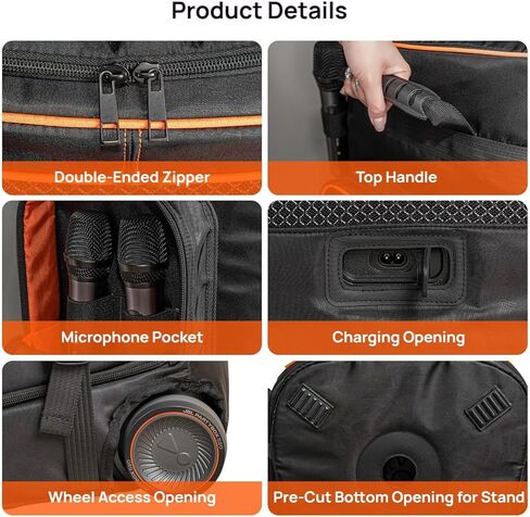 غطاء JBL PartyBox 520، حقيبة حمل مكبر صوت متوافقة مع JBL PartyBox 520 (2025)، حقيبة حمل مكبر صوت محمولة (حقيبة فقط) in Kuwait