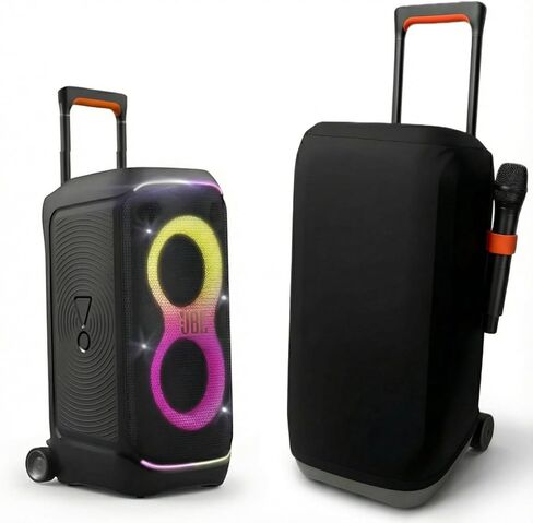 غطاء حماية من الغبار لجهاز JBL Partybox 310/Stage 320 مكبر صوت محمول للحفلات، غطاء مكبر صوت قابل للتمدد مع غطاء منزلق لمكبر الصوت مع شريط مطاطي (غطاء فقط) in Kuwait