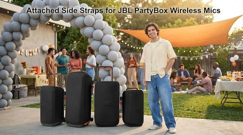 غطاء حماية من الغبار لجهاز JBL Partybox 310/Stage 320 مكبر صوت محمول للحفلات، غطاء مكبر صوت قابل للتمدد مع غطاء منزلق لمكبر الصوت مع شريط مطاطي (غطاء فقط) in Kuwait