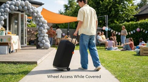 غطاء حماية من الغبار لجهاز JBL Partybox 310/Stage 320 مكبر صوت محمول للحفلات، غطاء مكبر صوت قابل للتمدد مع غطاء منزلق لمكبر الصوت مع شريط مطاطي (غطاء فقط) in Kuwait