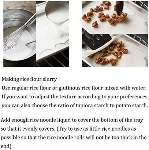 DAREV Electric Cantonese Rice Noodle Rolls Machine, 2 Layer Stainless Steel Steamed Vermicelli Roll Steamer with 3 Steameing Tray in Saudi Arabia