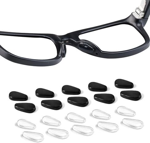وسادة أنف زجاجية متوافقة مع Ray-Ban Meta Wayfarer، & Gen 2 وOakley Meta HSTN، 10 أزواج من وسادات الأنف المصنوعة من السيليكون الناعم، وسادات أنف من السيليكون المضادة للانزلاق (شفافة) in Kuwait