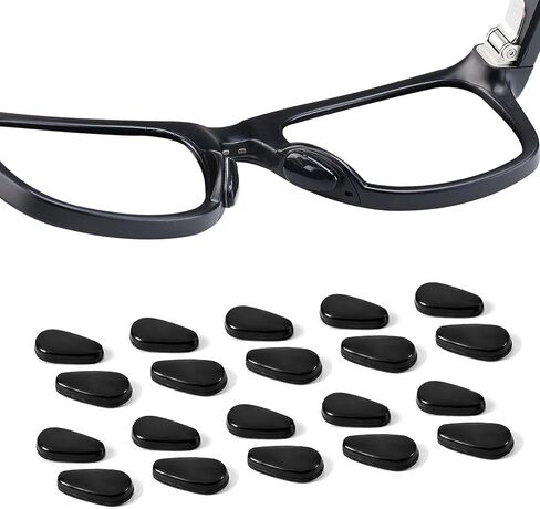 Eyeglass Nose Pad Compatible with Ray-Ban Meta Wayfarer, & Gen 2 and Oakley Meta HSTN, 10 Pairs Soft Silicone Nose Pads, Anti Slip Silicone Nose Pads(Clear) in Saudi Arabia