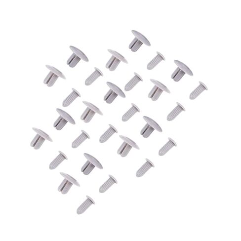 Ciieeo 50pcs Automotive Push Pin Clips M8 Hole Gray Plastic Fasteners for Bumper and Liners Strong and Sturdy Car Retainer Rivets for Universal Use in Saudi Arabia